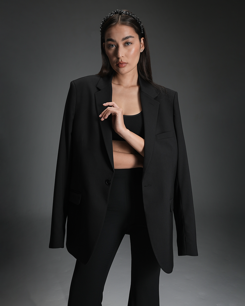 The Black Oversized Blazer